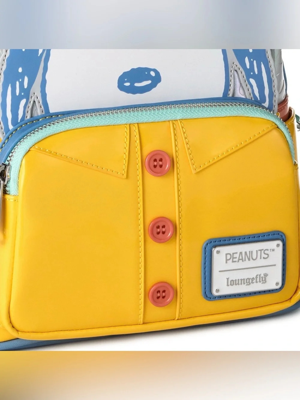 Loungefly Peanuts SNOOPY Yellow raincoat 75th Anniversary Mini Backpack NWT